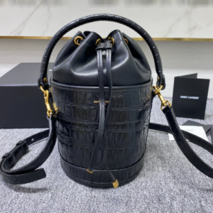 YSL Retro Bucket Bag - Black 98680