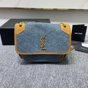 YSL Yves Saint Laurent Denim Small Handbag 26923