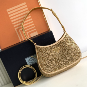 Prada Gypsophila Underarm Bag - Gold 89110