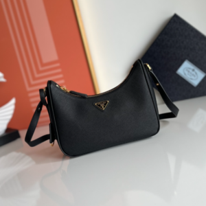 Prada Hobo Shoulder Handbag - Black 28708