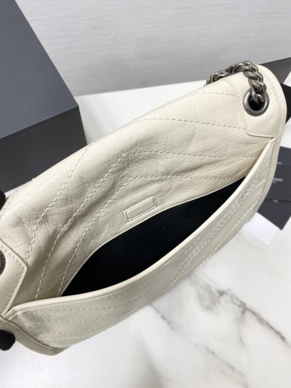 YSL Saint Laurent's Niki's Medium Handbag - Milky White 59501 - Image 3