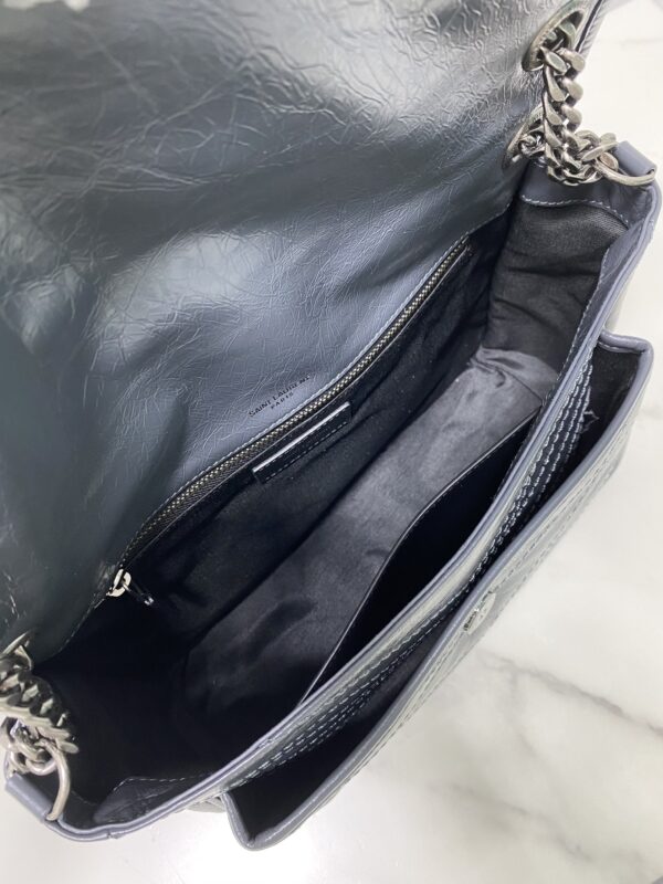 YSL Saint Laurent's Niki's Medium Handbag - Blue and Gray 85527 - Image 3