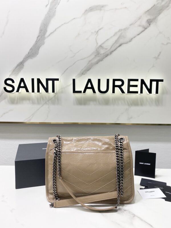 YSL Saint Laurent's Niki's Medium Handbag - Apricot 31090 - Image 5