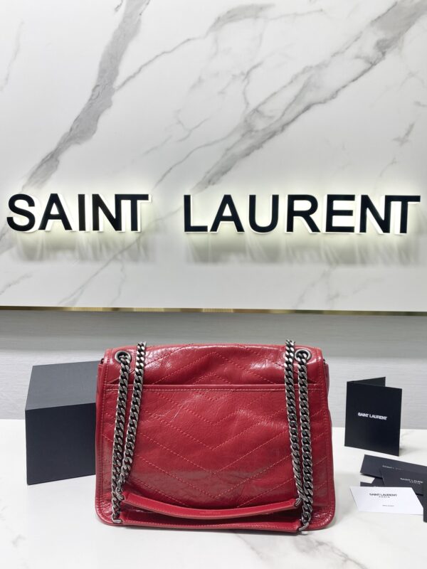 YSL Saint Laurent's Niki's Medium Handbag - Red 39367 - Image 5