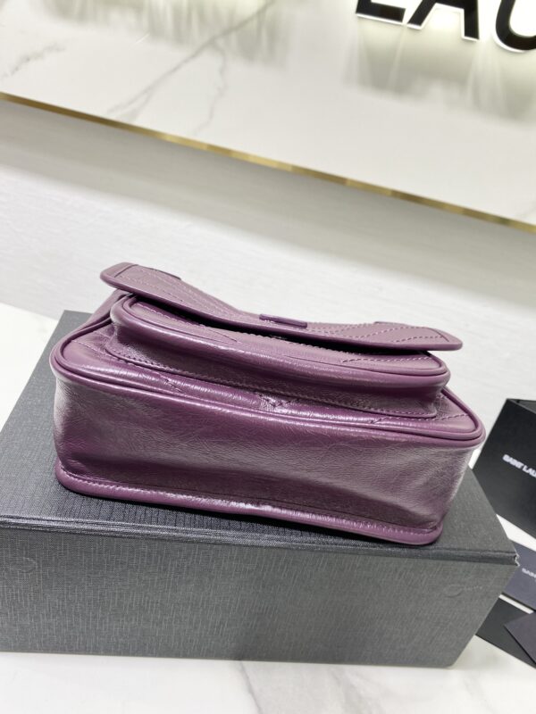 YSL Saint Laurent's Niki's Small Handbag - Purple 99620 - Image 3