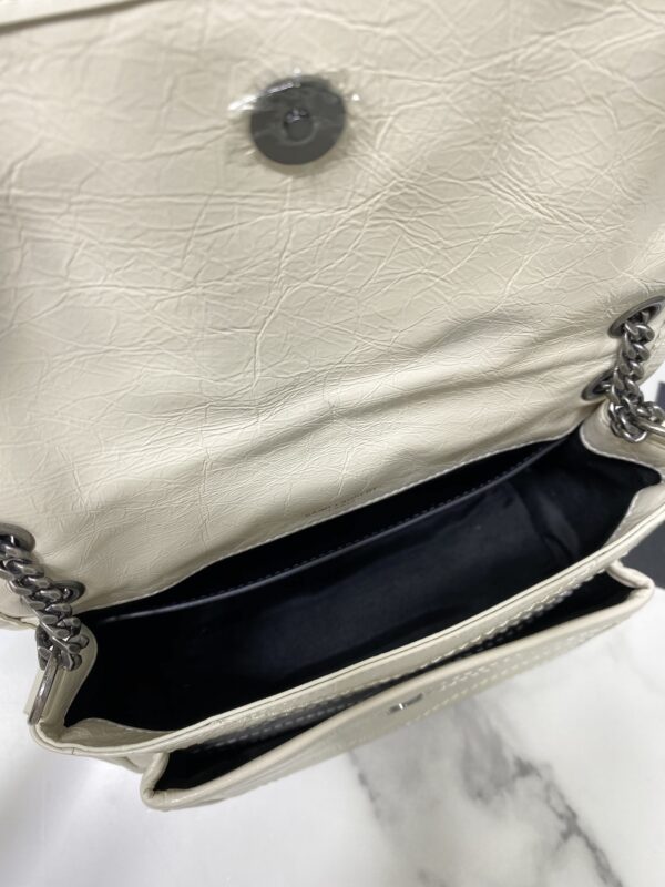 YSL Saint Laurent's Niki's Small Handbag - Milky White 51304 - Image 2