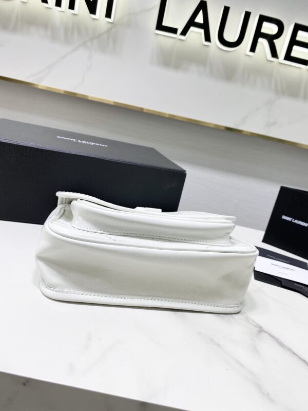 YSL Saint Laurent's Niki's Small Handbag - White 66019 - Image 3