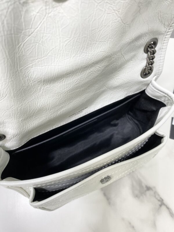 YSL Saint Laurent's Niki's Small Handbag - White 66019 - Image 2