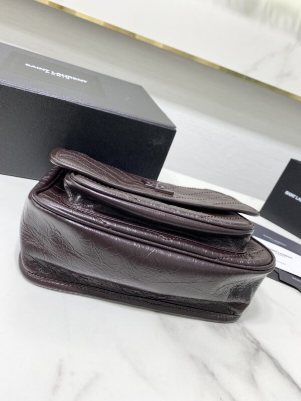 YSL Saint Laurent's Niki's Small Handbag - Maroon 59597 - Image 3