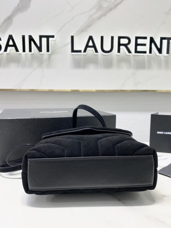 YSL LouLou Y-Shaped Large Shoulder Bag - Black 67784 - Image 4