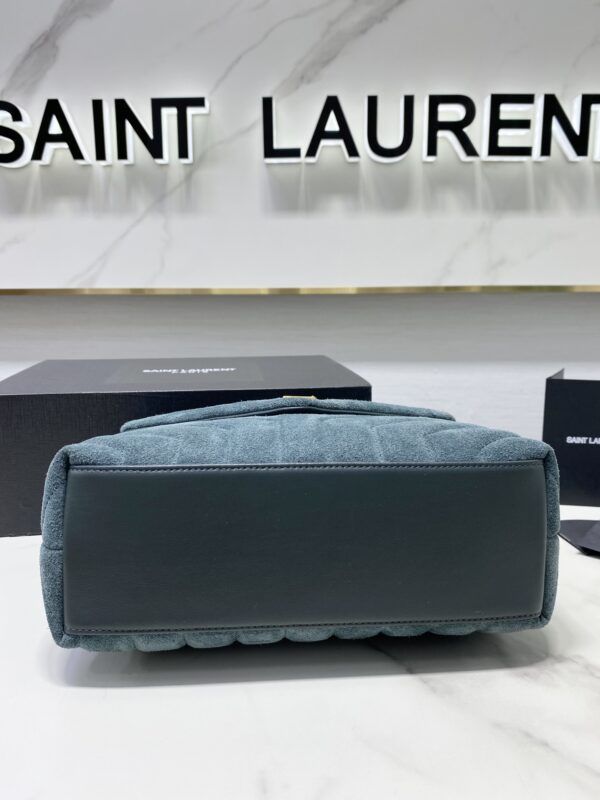 YSL LouLou Y-Shaped Large Shoulder Bag - Blue 84461 - Image 3