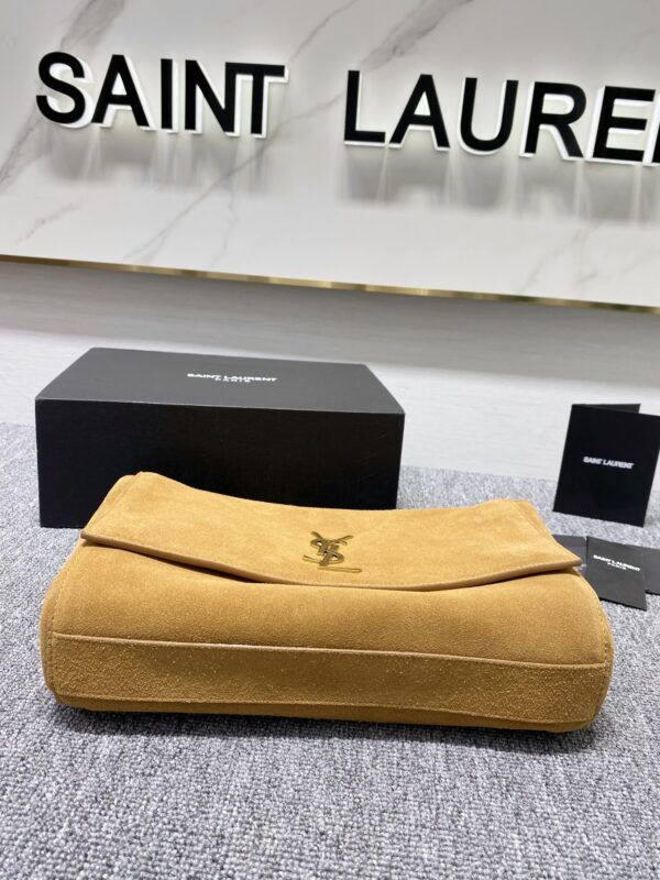 YSL Yves Saint Laurent Chain Handbag - Brown 11934 - Image 3