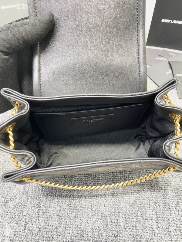 YSL Mini Nolita Imported Nappa Lambskin Bag - Black 42313 - Image 5