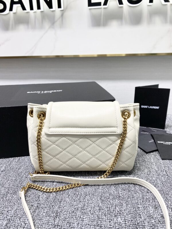 YSL Mini Nolita Imported Nappa Lambskin Bag - White 76088 - Image 5