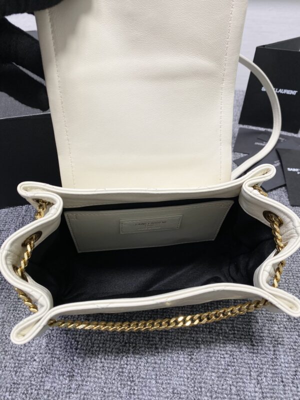 YSL Mini Nolita Imported Nappa Lambskin Bag - White 76088 - Image 2