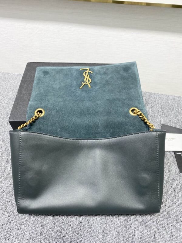 YSL Yves Saint Laurent Plain Chain Handbag - Sea Green 58783 - Image 2