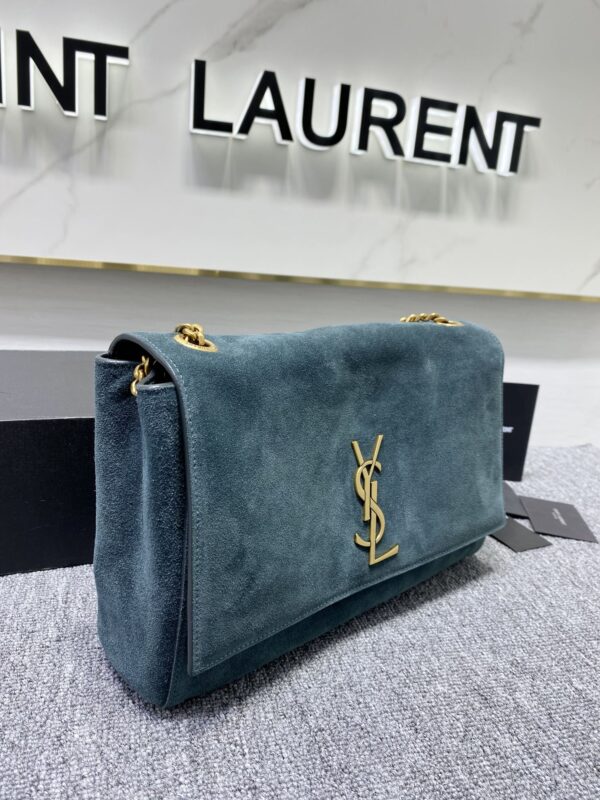YSL Yves Saint Laurent Chain Handbag - Sea Green 21580 - Image 4