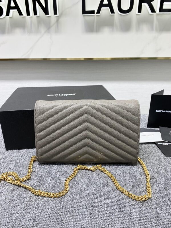 YSL Yves Saint Laurent Clutch Bag - Gray 36679 - Image 5