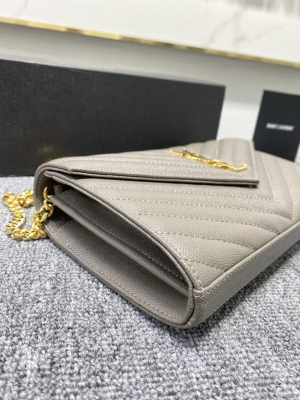 YSL Yves Saint Laurent Clutch Bag - Gray 36679 - Image 3
