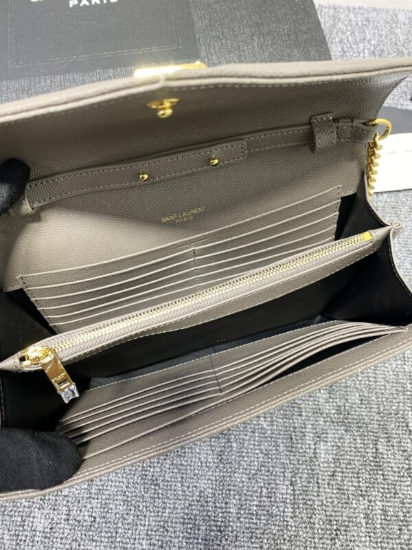 YSL Yves Saint Laurent Clutch Bag - Gray 36679 - Image 2