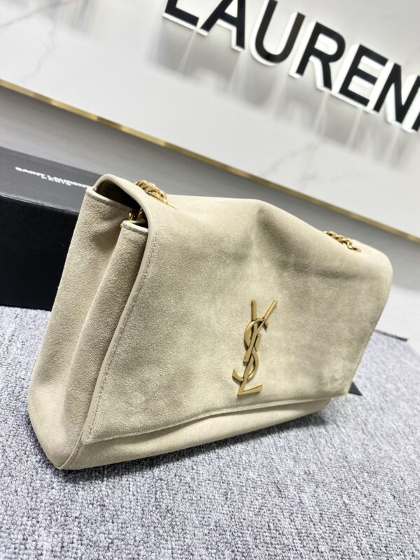YSL Yves Saint Laurent Chain Handbag - Cream 73039 - Image 4