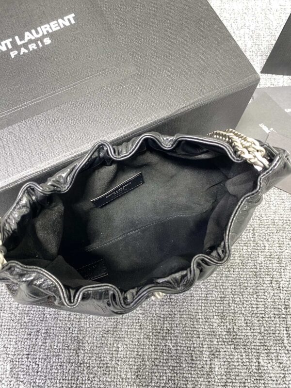 YSL New Cloud Armpit Bag - Black 79375 - Image 2
