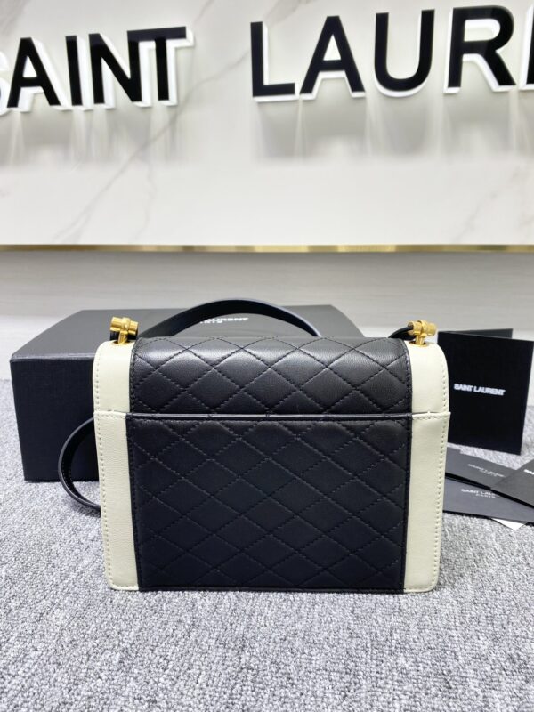 YSL Yves Saint Laurent's Lambskin Rhombus Handbag 99890 - Image 5