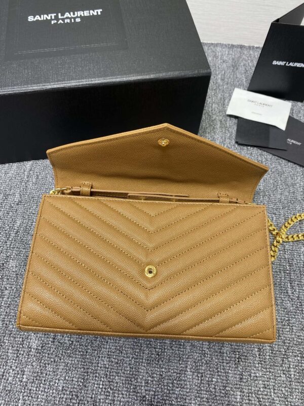 YSL Yves Saint Laurent Clutch Bag - Brown 36246 - Image 3