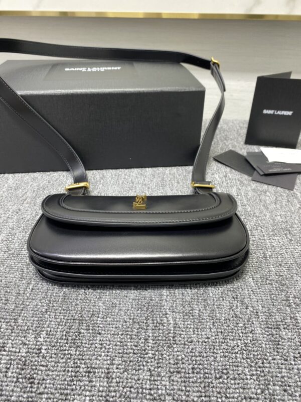 YSL Charlie Glossy Small Shoulder Bag - Black 51521 - Image 4