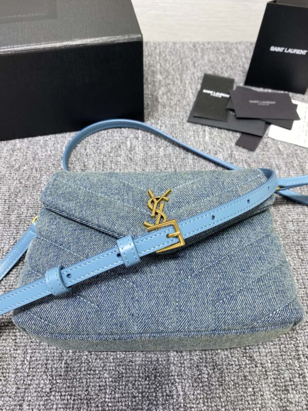 YSL Mini Long Denim Series Envelope Shoulder Bag 79125 - Image 2