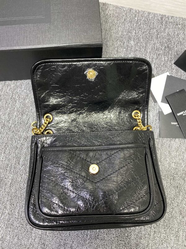 YSL Saint Laurent's Niki's Medium Handbag - Black 73989 - Image 4
