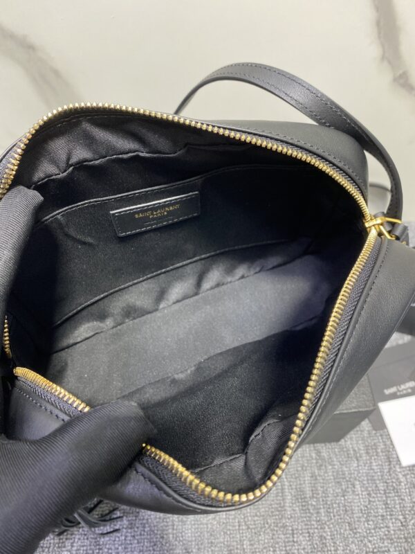 YSL Linen Stripe Camera Handbag 78301 - Image 2