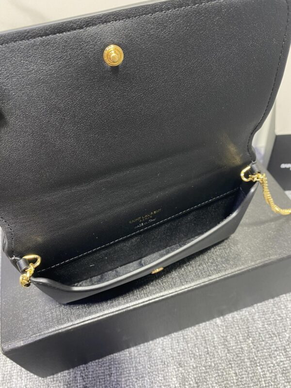 YSL Linen Stripe Cross-body Small Bag 23361 - Image 2