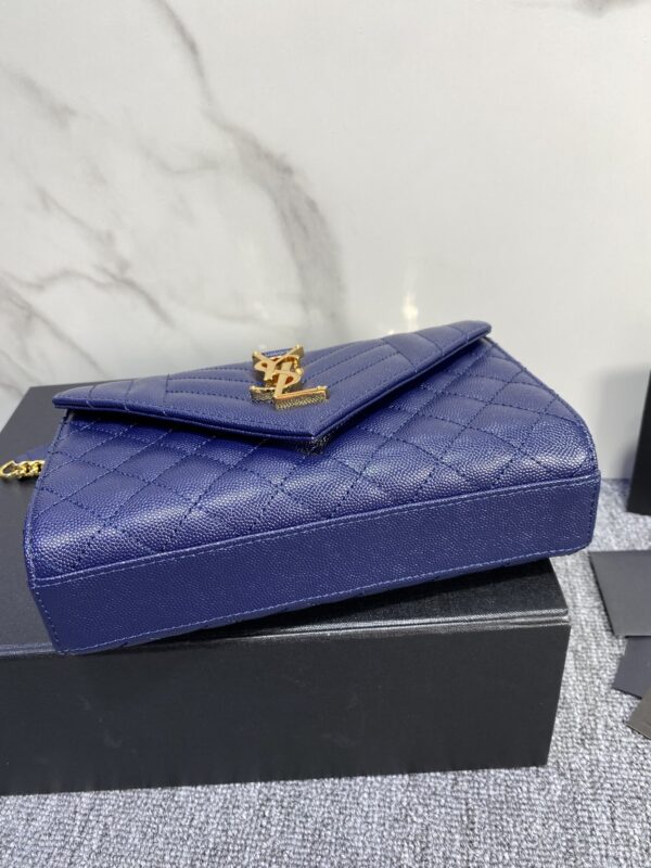YSL Small Envelope Bag - Blue 31511 - Image 4