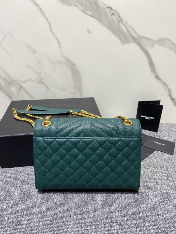 YSL Classic Grid Messenger Bag - Sea Green 54553 - Image 5