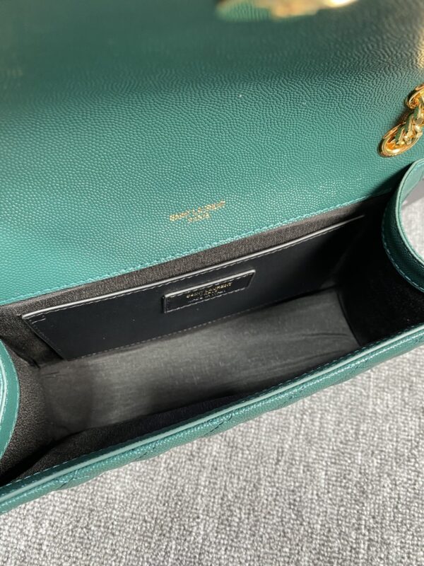 YSL Classic Grid Messenger Bag - Sea Green 54553 - Image 2