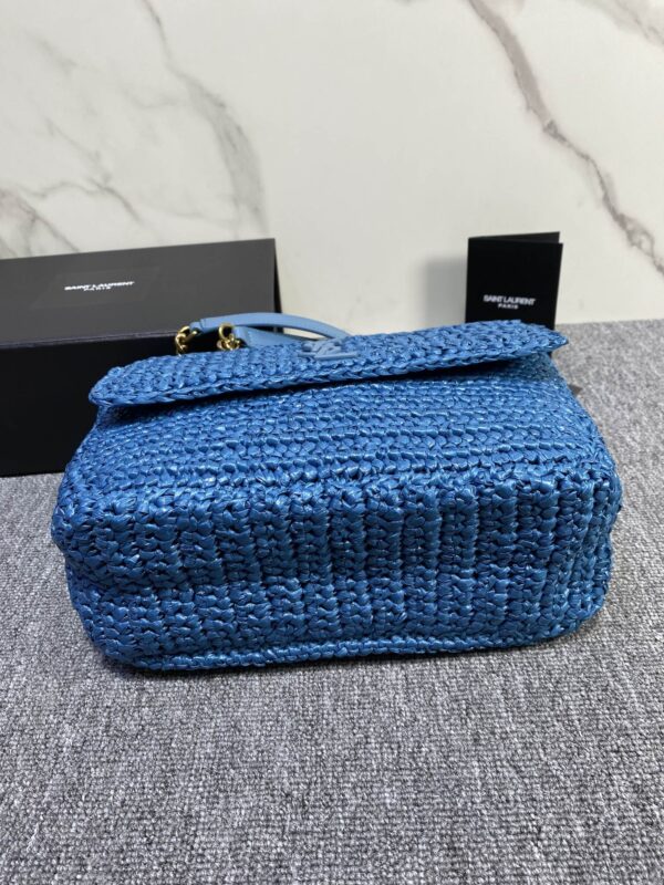 YSL NIKI Woven Bag - Blue 95493 - Image 5