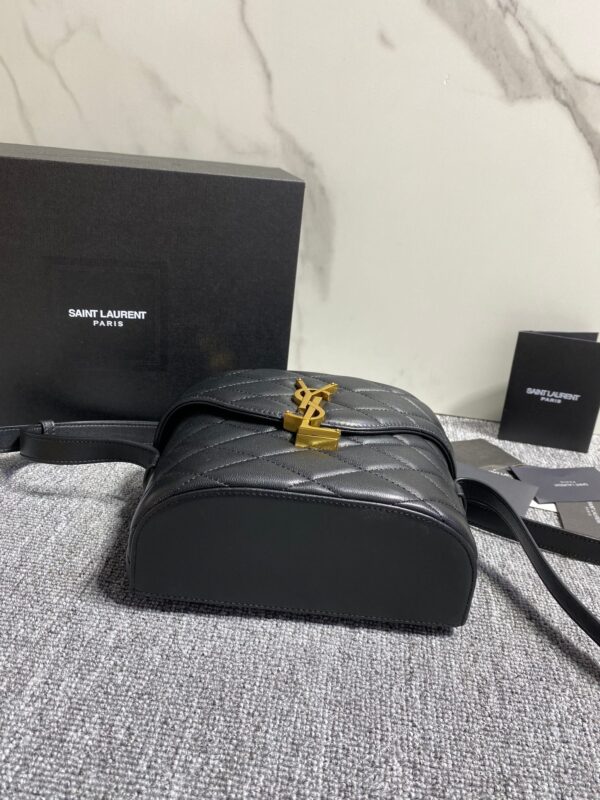 YSL June Box Bag - Black (Golden) 49764 - Image 3