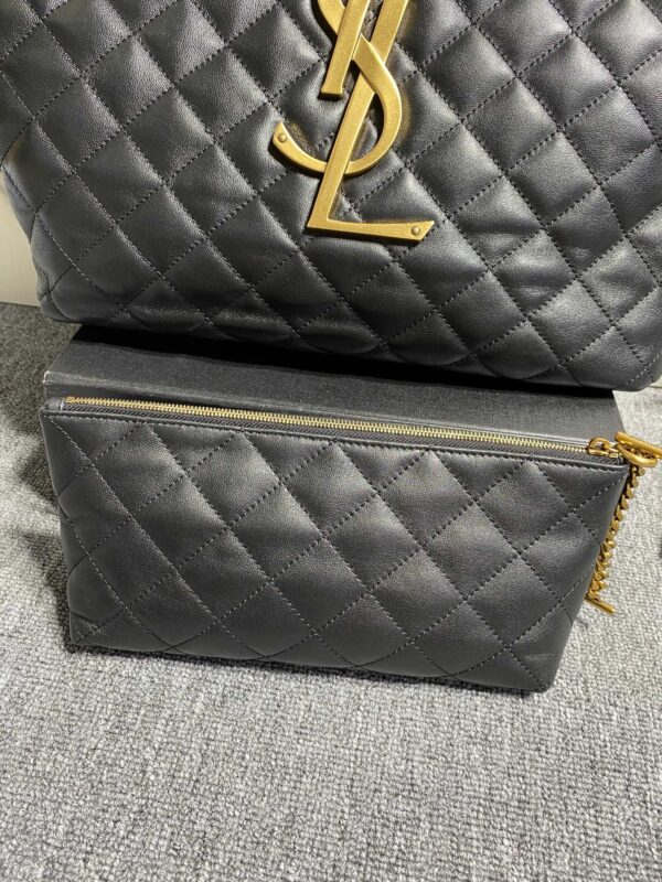 YSL Yves Saint Laurent Small Tote Bag - Black 92582 - Image 3