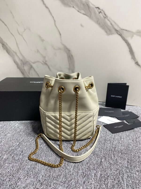 YSL Lambskin Backpack - Off White 52183 - Image 2