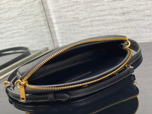 YSL Gaby Lambskin Diamond Handbag - Black 47662 - Image 2