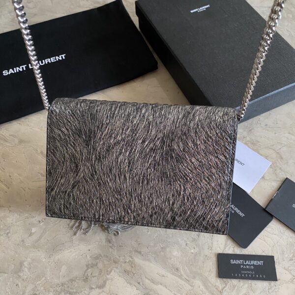 YSL Saint Laurent Snake Pattern Tassel Chain Bag 81373 - Image 5