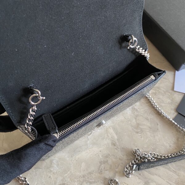 YSL Saint Laurent Snake Pattern Tassel Chain Bag 81373 - Image 2