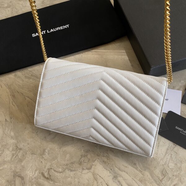 YSL Yves Saint Laurent Clutch Bag - White 23254 - Image 4