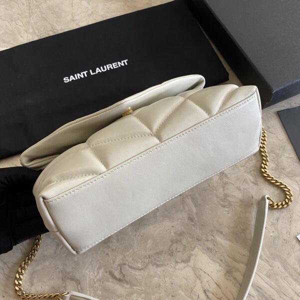 YSL Loulou Puffer Mini Bag – White 94393 - Image 4