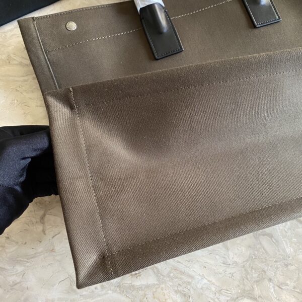 YSL Rive Gauche Beach Bag - Mud Brown 36012 - Image 2