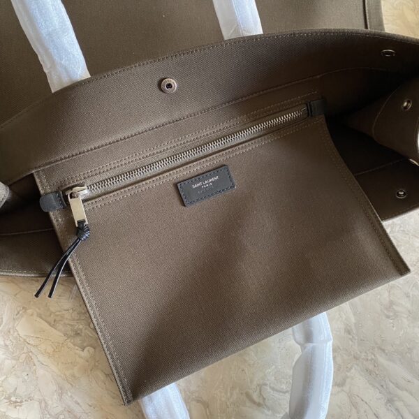 YSL Rive Gauche Beach Bag - Mud Brown 36012 - Image 3