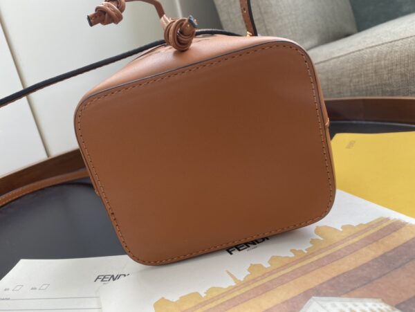 Fendi Mon Tresor Small Bucket Bag - Brown 21456 - Image 3