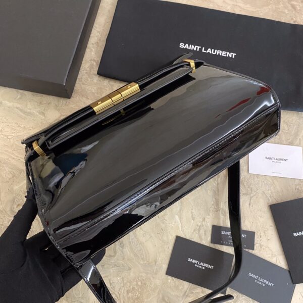YSL Small Flap Baguette Bag - Black 65861 - Image 5