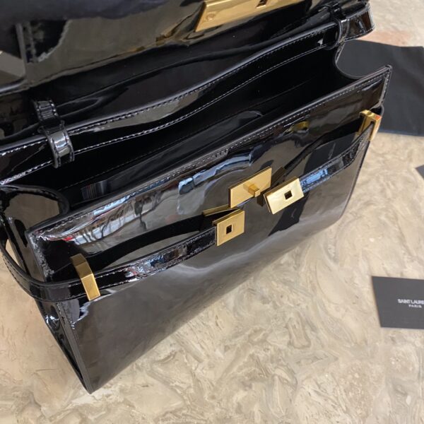 YSL Small Flap Baguette Bag - Black 65861 - Image 3